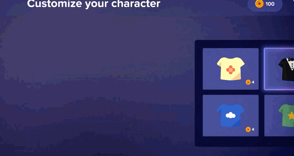 CustomizeCharacterScene Our team added some extra life and elevation to certain gambeplay scenes with secondary motion.