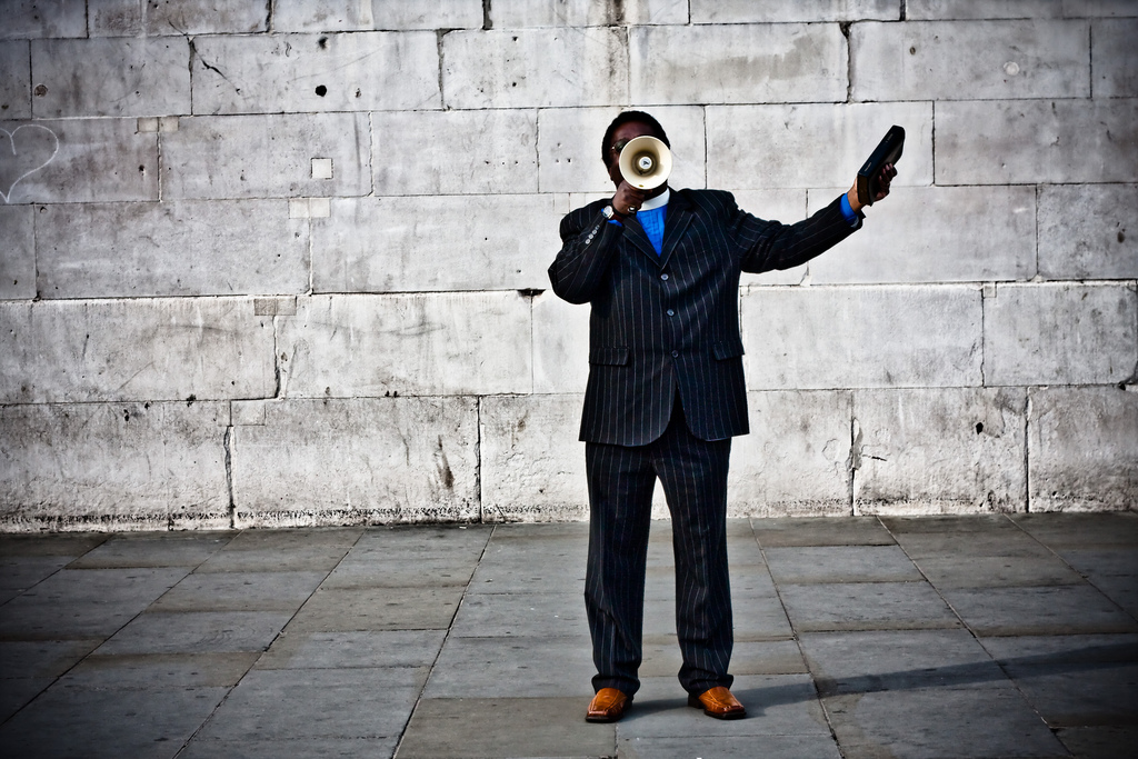 With A Megaphone By A Wall explainer video production, explainer video company