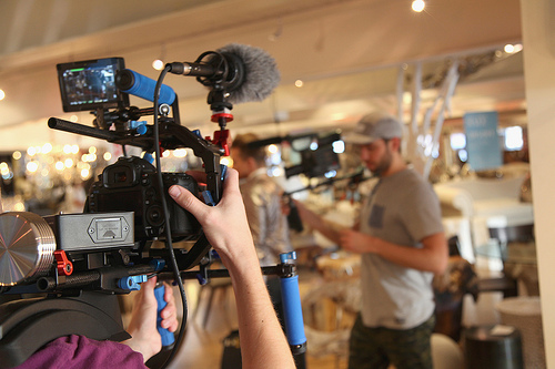 Shooting a web video