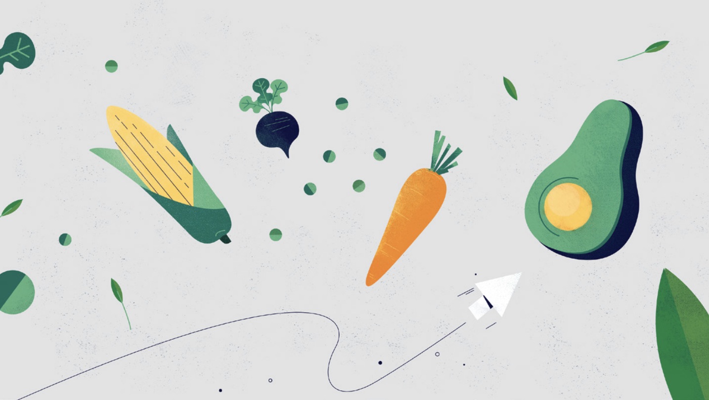 915 Labs Animated Video Production Thumbnail animation of arrow with vegetables 915 labs