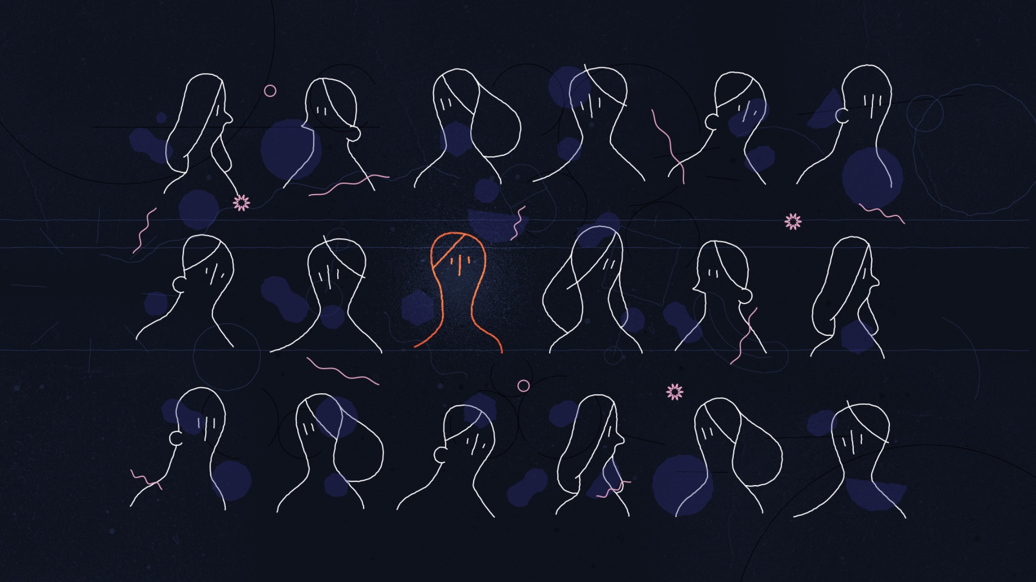 CCF Meds Explainer Video Series Style abstract drawings of people CCF animated video series production