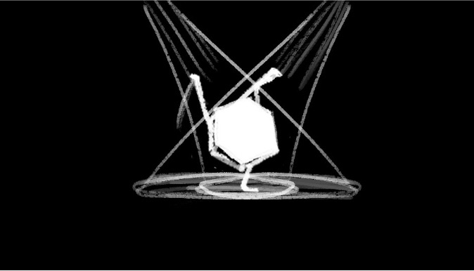 Dancing Shape from Animated Homepage Video abstract illustration