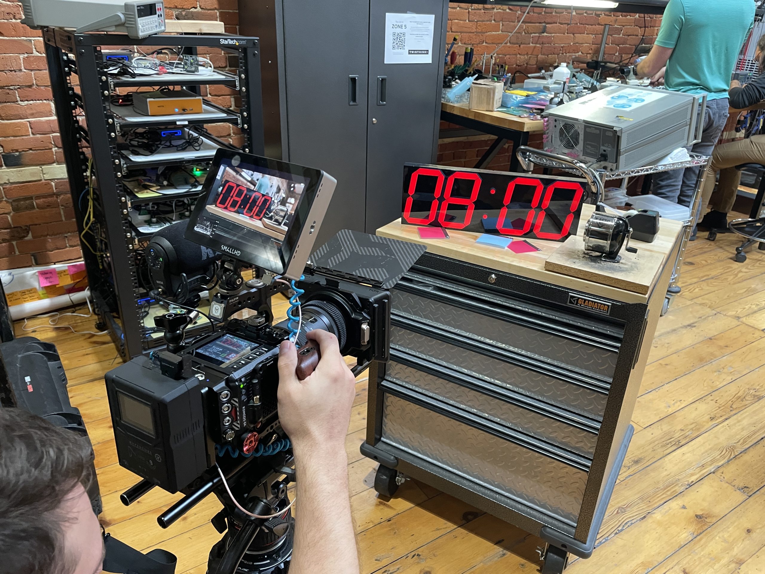 Twisthink Clock Shot Twisthink Clock from live action video production