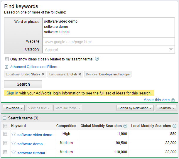 video-seo-optimization-adwords-keyword-tool-research video marketing company, video marketing, explainer video